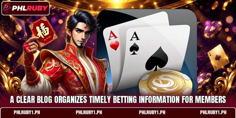 A clear blog organizes timely betting information for members