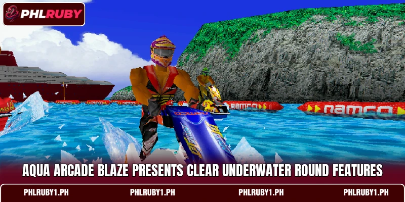 Aqua Arcade Blaze presents clear underwater round features Aqua Arcade Blaze presents clear underwater round features