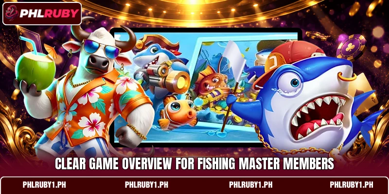Clear game overview for Fishing Master members