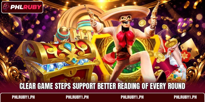 Clear game steps support better reading of every round