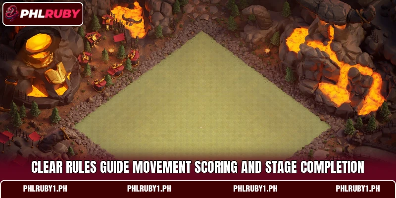 Clear rules guide movement scoring and stage completion Clear rules guide movement scoring and stage completion