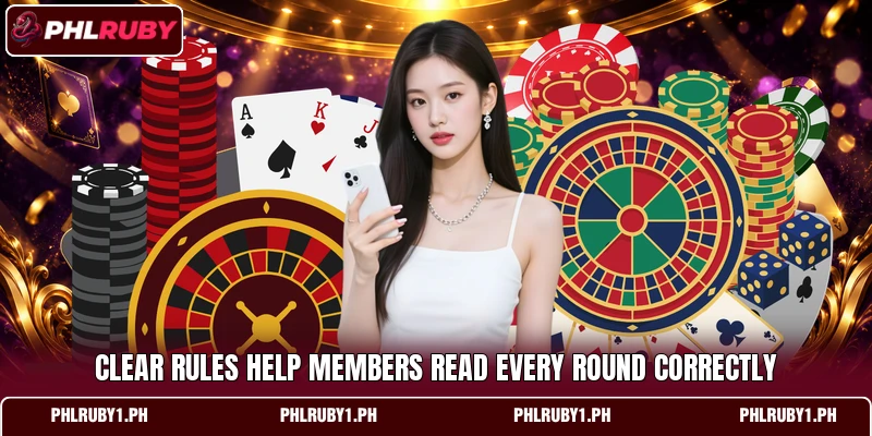 Clear rules help members read every round correctly Clear rules help members read every round correctly