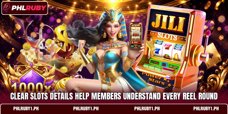 Clear slots details help members understand every reel round Clear slots details help members understand every reel round