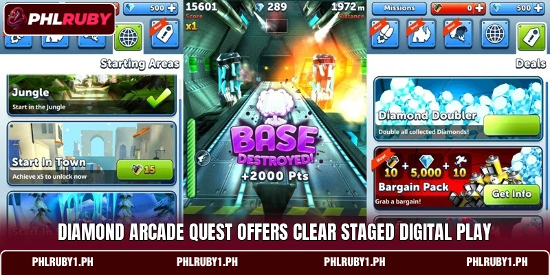 Diamond Arcade Quest offers clear staged digital play Diamond Arcade Quest offers clear staged digital play