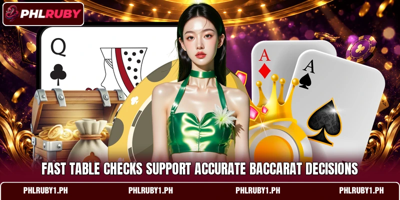 Fast table checks support accurate baccarat decisions Fast table checks support accurate baccarat decisions