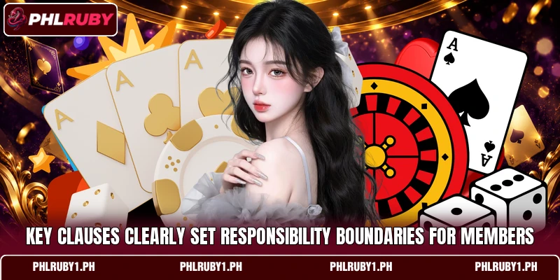 Key clauses clearly set responsibility boundaries for members Key clauses clearly set responsibility boundaries for members