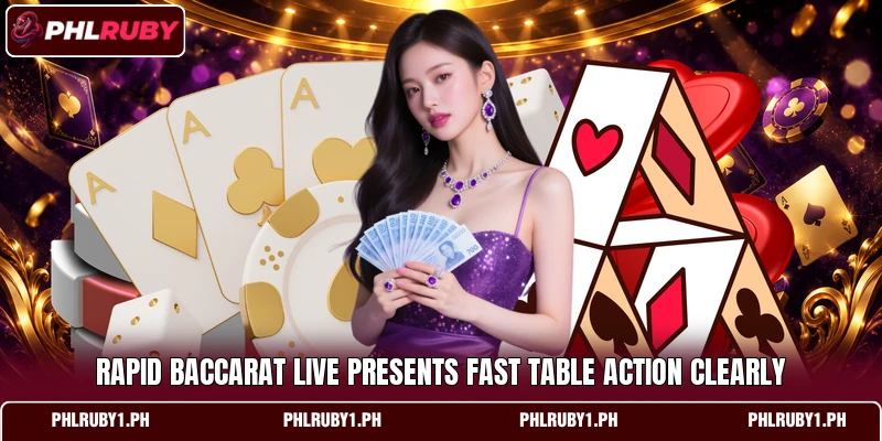 Rapid Baccarat Live presents fast table action clearly Rapid Baccarat Live presents fast table action clearly