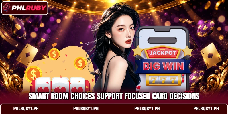 Smart room choices support focused card decisions Smart room choices support focused card decisions