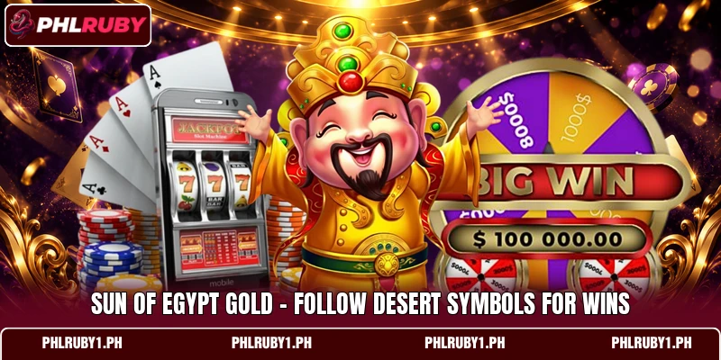 Sun Of Egypt Gold - Follow Desert Symbols For Wins
