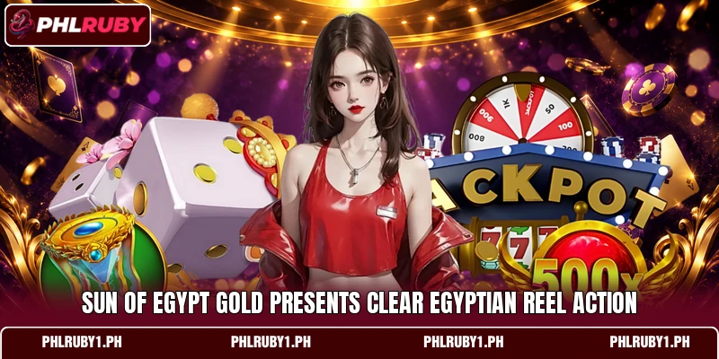 Sun of Egypt Gold presents clear Egyptian reel action Sun of Egypt Gold presents clear Egyptian reel action