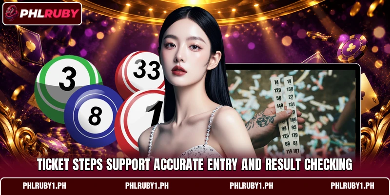 Ticket steps support accurate entry and result checking Ticket steps support accurate entry and result checking